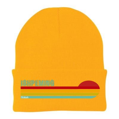 Ishpeming Michigan Retro Knit Cap Winter Beanie