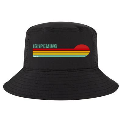 Ishpeming Michigan Retro Cool Comfort Performance Bucket Hat