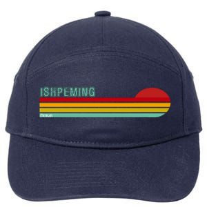 Ishpeming Michigan Retro 7-Panel Snapback Hat