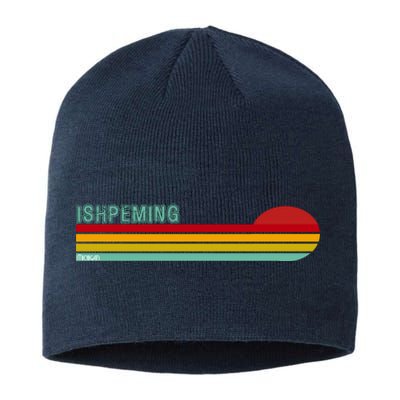 Ishpeming Michigan Retro Sustainable Beanie