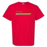 Ishpeming Michigan Retro Garment-Dyed Heavyweight T-Shirt