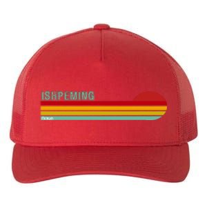 Ishpeming Michigan Retro Yupoong Adult 5-Panel Trucker Hat