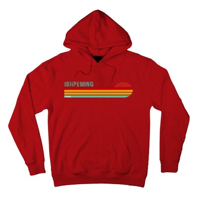 Ishpeming Michigan Retro Hoodie