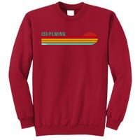 Ishpeming Michigan Retro Tall Sweatshirt