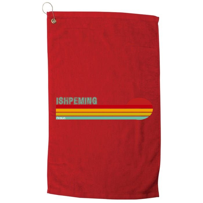 Ishpeming Michigan Retro Golf Towel