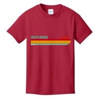 Ishpeming Michigan Retro Kids T-Shirt