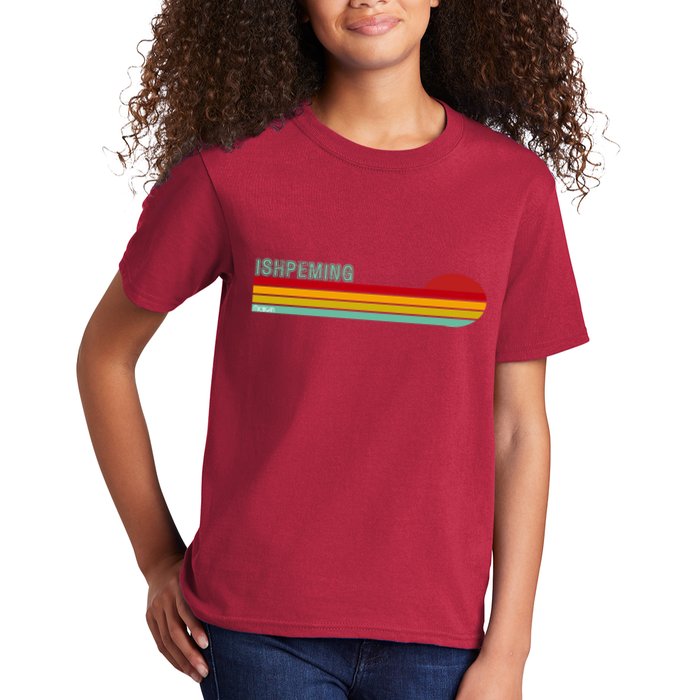 Ishpeming Michigan Retro Kids T-Shirt