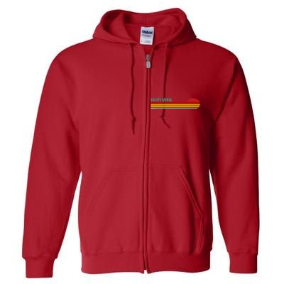 Ishpeming Michigan Retro Full Zip Hoodie