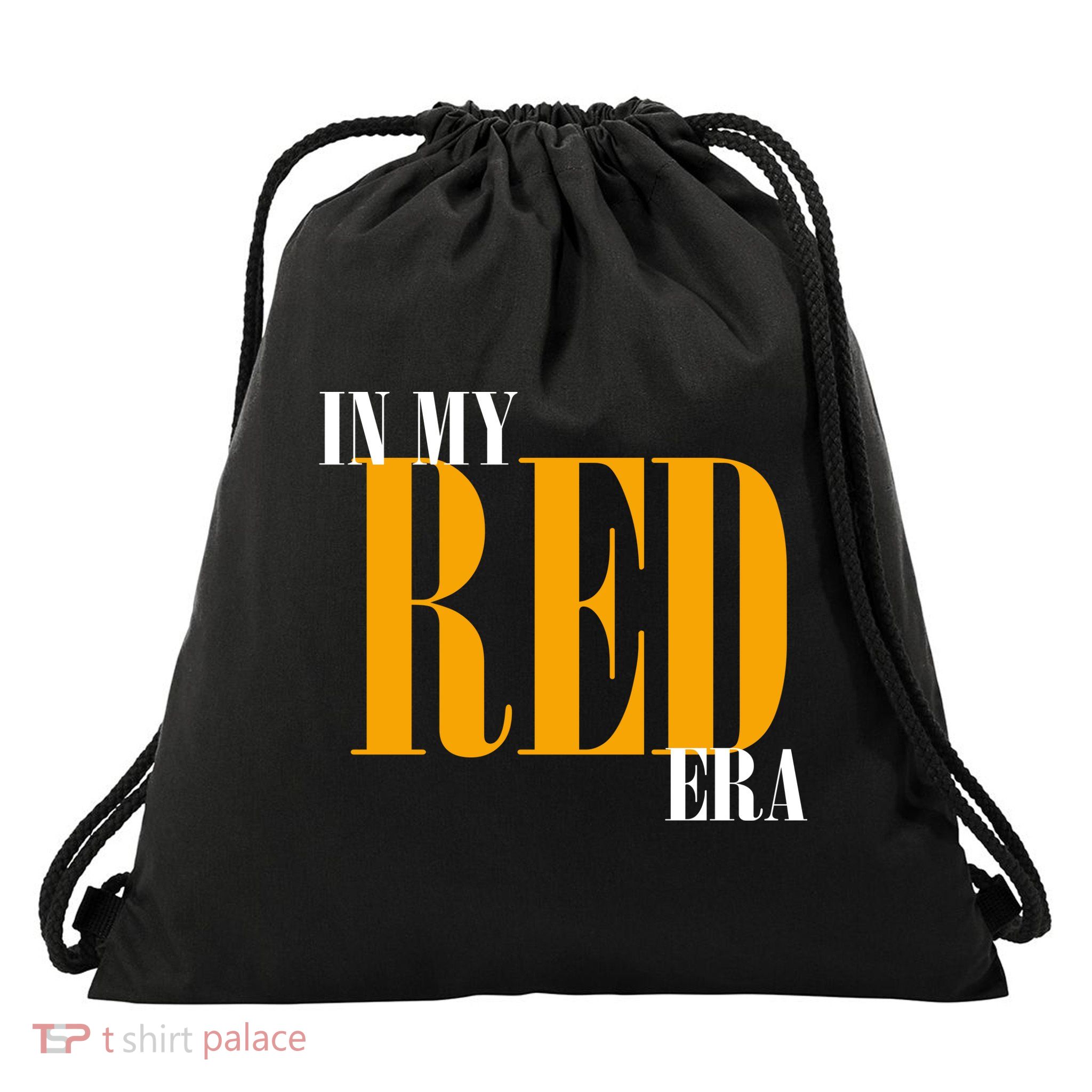 In My Red Era Drawstring Bag