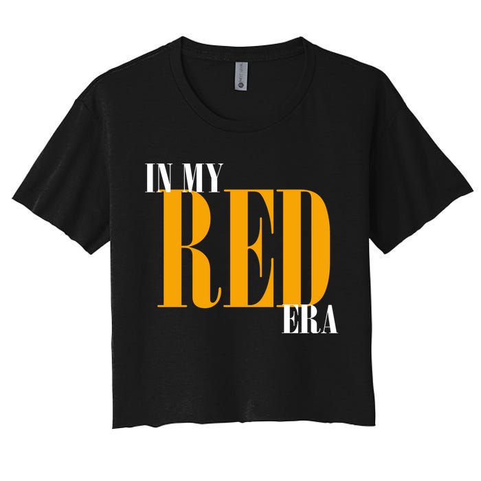 In My Red Era Women's Crop Top Tee