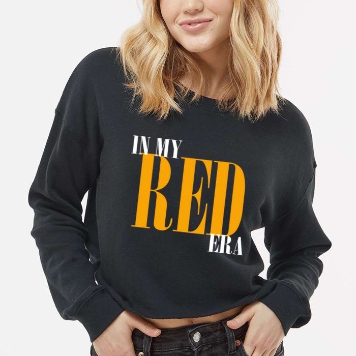 In My Red Era Cropped Pullover Crew