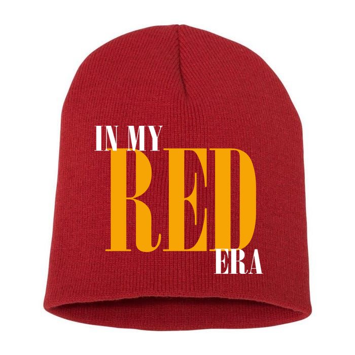 In My Red Era Short Acrylic Beanie