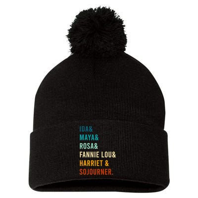 Ida Maya Rosa Fannie Lou Harriet Sojourner Apparel Pom Pom 12in Knit Beanie