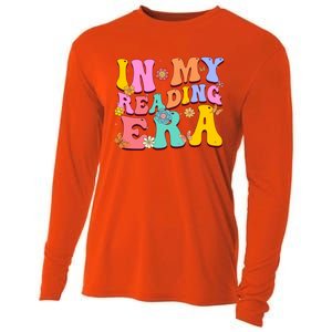 In My Reading Era Book Funny Book Reader Retro Groovy Gift Cooling Performance Long Sleeve Crew