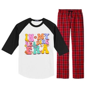 In My Reading Era Book Funny Book Reader Retro Groovy Gift Raglan Sleeve Pajama Set