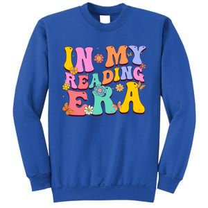 In My Reading Era Book Funny Book Reader Retro Groovy Gift Sweatshirt