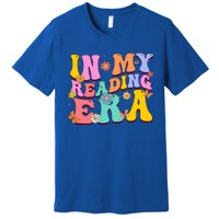 In My Reading Era Book Funny Book Reader Retro Groovy Gift Premium T-Shirt