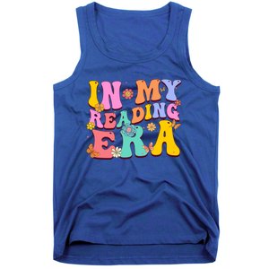 In My Reading Era Book Funny Book Reader Retro Groovy Gift Tank Top