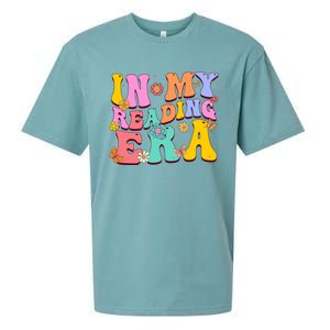 In My Reading Era Book Funny Book Reader Retro Groovy Gift Sueded Cloud Jersey T-Shirt