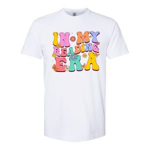 In My Reading Era Book Funny Book Reader Retro Groovy Gift Softstyle CVC T-Shirt