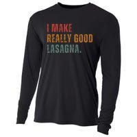 I Make Really Good Lasagna Food Love Funny Lover Cooling Performance Long Sleeve Crew