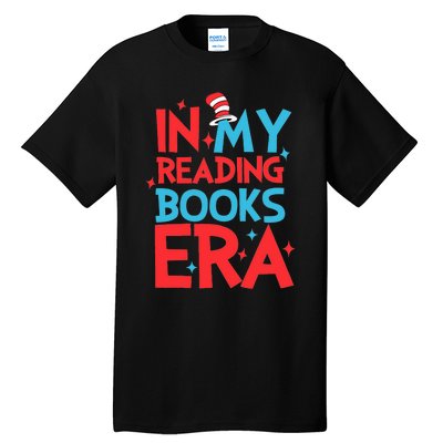 In My Reading Books Era Teachers Autism Awareness Book Lover Tall T-Shirt