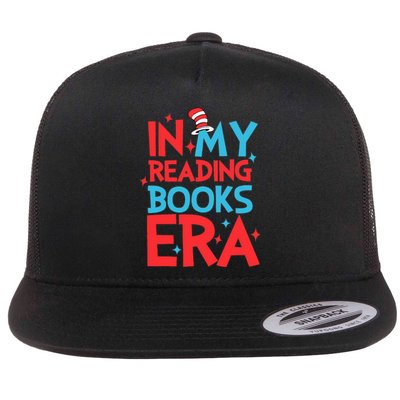 In My Reading Books Era Teachers Autism Awareness Book Lover Flat Bill Trucker Hat