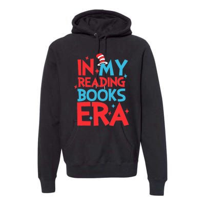 In My Reading Books Era Teachers Autism Awareness Book Lover Premium Hoodie