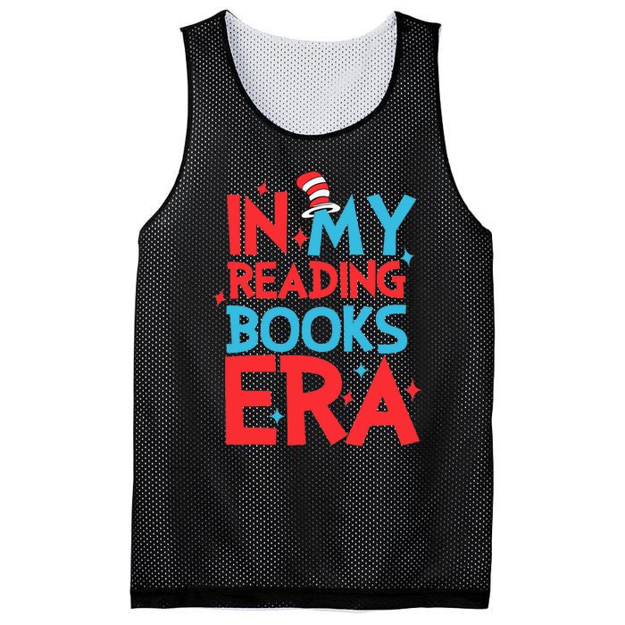 In My Reading Books Era Teachers Autism Awareness Book Lover Mesh Reversible Basketball Jersey Tank