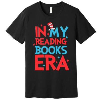 In My Reading Books Era Teachers Autism Awareness Book Lover Premium T-Shirt