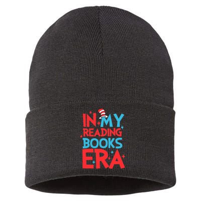 In My Reading Books Era Teachers Autism Awareness Book Lover Sustainable Knit Beanie