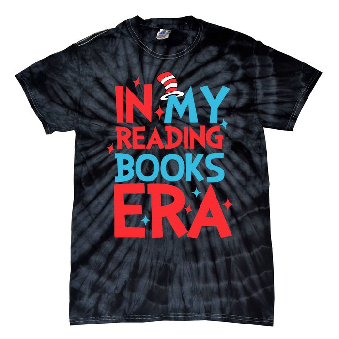 In My Reading Books Era Teachers Autism Awareness Book Lover Tie-Dye T-Shirt