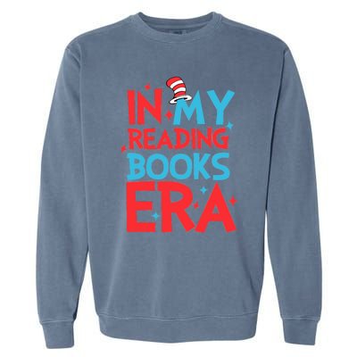 In My Reading Books Era Teachers Autism Awareness Book Lover Garment-Dyed Sweatshirt