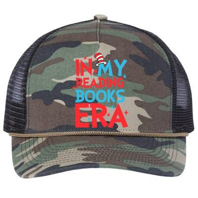 In My Reading Books Era Teachers Autism Awareness Book Lover Retro Rope Trucker Hat Cap