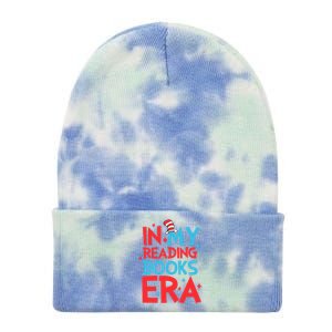 In My Reading Books Era Teachers Autism Awareness Book Lover Tie Dye 12in Knit Beanie