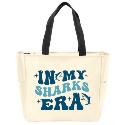 In My Sharks Era Groovy Zip Tote Bag