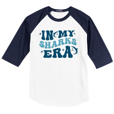 In My Sharks Era Groovy Baseball Sleeve Shirt