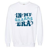 In My Sharks Era Groovy Garment-Dyed Sweatshirt