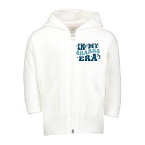 In My Sharks Era Groovy Toddler Zip Fleece Hoodie