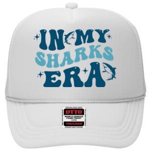 In My Sharks Era Groovy High Crown Mesh Back Trucker Hat