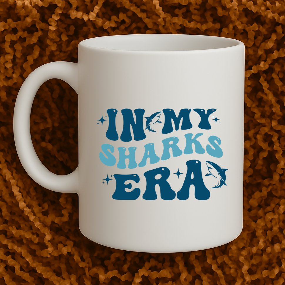 In My Sharks Era Groovy Mug