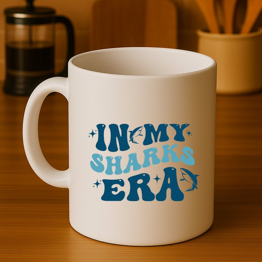 In My Sharks Era Groovy Mug
