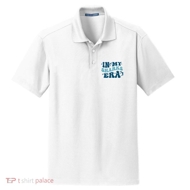 In My Sharks Era Groovy Dry Zone Grid Polo