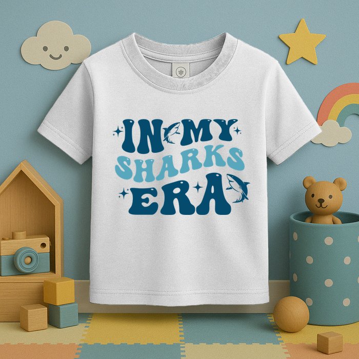 In My Sharks Era Groovy Toddler T-Shirt