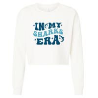 In My Sharks Era Groovy Cropped Pullover Crew