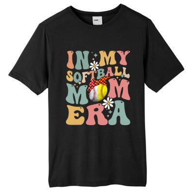 In My Softball Mom Era Funny Softball Mama MotherS Day Gift Tall Fusion ChromaSoft Performance T-Shirt