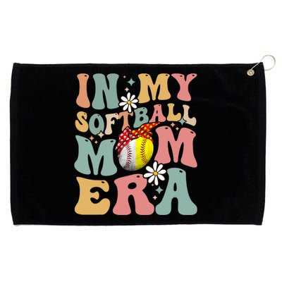 In My Softball Mom Era Funny Softball Mama MotherS Day Gift Grommeted Golf Towel