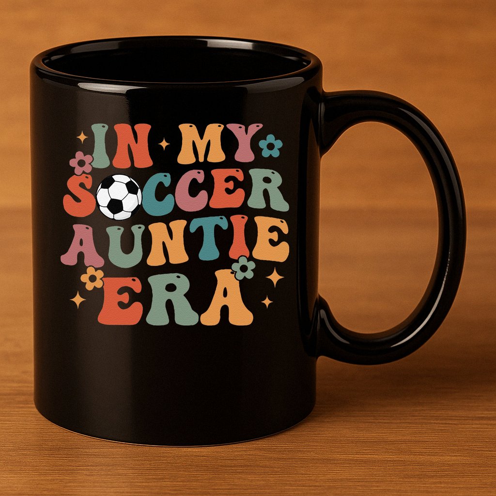 In My Soccer Auntie Era 11oz C Handle Ceramic Mug