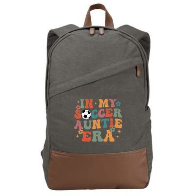 In My Soccer Auntie Era Cotton Canvas Backpack