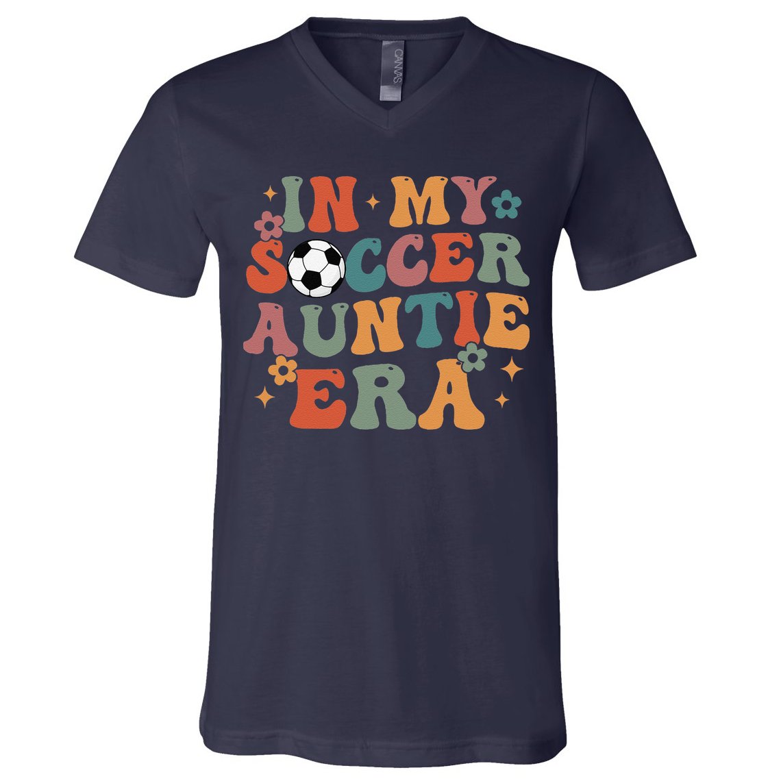 In My Soccer Auntie Era V-Neck T-Shirt
